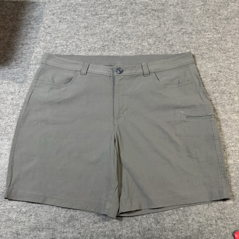 Eddie Bauer Women's Outdoor Hiking Bermuda Shorts Gray Size 37x6.5 Sports Casual